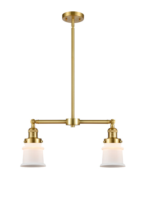 Innovations - 209-SG-G181S - Two Light Island Pendant - Franklin Restoration - Satin Gold