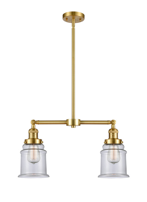 Innovations - 209-SG-G182 - Two Light Island Pendant - Franklin Restoration - Satin Gold