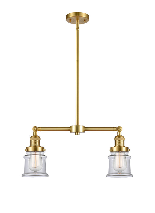 Innovations - 209-SG-G182S - Two Light Island Pendant - Franklin Restoration - Satin Gold