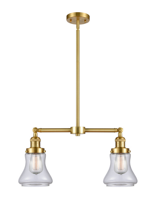 Innovations - 209-SG-G192 - Two Light Island Pendant - Franklin Restoration - Satin Gold