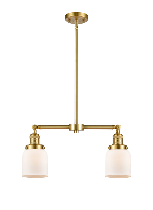 Innovations - 209-SG-G51 - Two Light Island Pendant - Franklin Restoration - Satin Gold