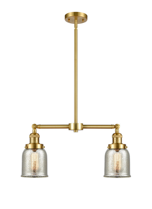 Innovations - 209-SG-G58 - Two Light Island Pendant - Franklin Restoration - Satin Gold