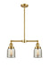 Innovations - 209-SG-G58-LED - LED Island Pendant - Franklin Restoration - Satin Gold
