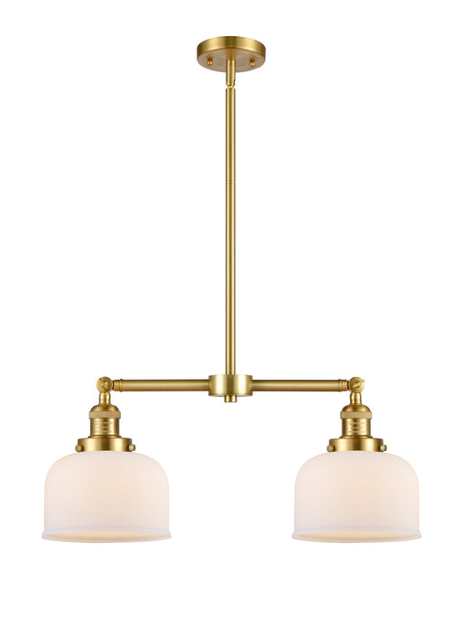 Innovations - 209-SG-G71 - Two Light Island Pendant - Franklin Restoration - Satin Gold