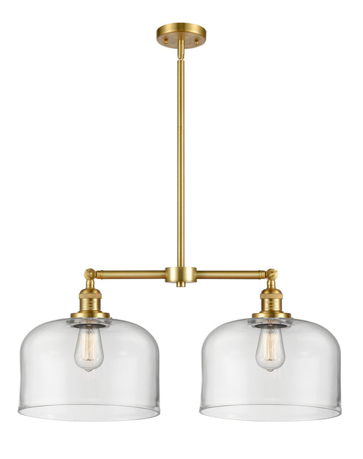 Innovations - 209-SG-G72-L - Two Light Island Pendant - Franklin Restoration - Satin Gold