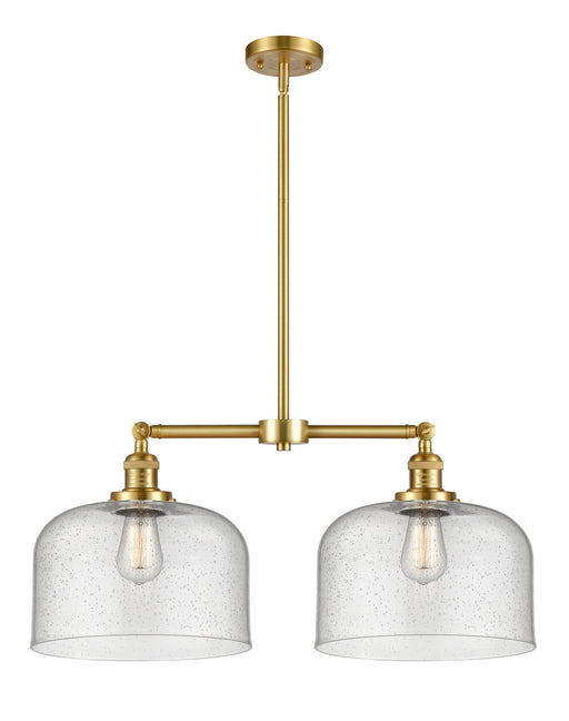 Innovations - 209-SG-G74-L - Two Light Island Pendant - Franklin Restoration - Satin Gold