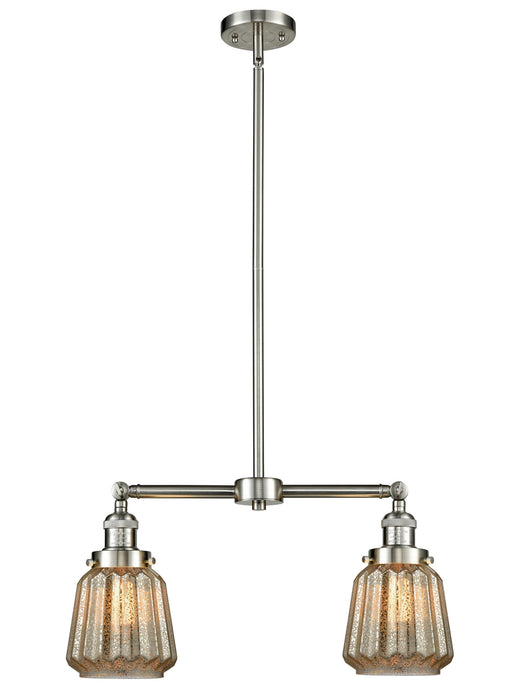 Innovations - 209-SN-G146-LED - LED Island Pendant - Franklin Restoration - Brushed Satin Nickel