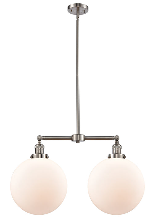 Innovations - 209-SN-G201-12 - Two Light Island Pendant - Franklin Restoration - Brushed Satin Nickel