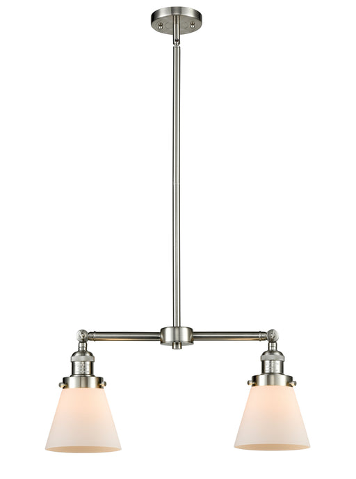 Innovations - 209-SN-G61 - Two Light Island Pendant - Franklin Restoration - Brushed Satin Nickel