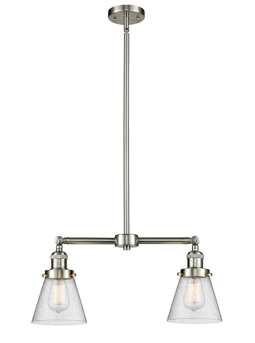 Innovations - 209-SN-G64-LED - LED Island Pendant - Franklin Restoration - Brushed Satin Nickel