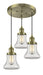 Innovations - 211/3-AB-G192 - Three Light Pendant - Franklin Restoration - Antique Brass
