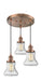 Innovations - 211/3-AC-G194 - Three Light Pendant - Franklin Restoration - Antique Copper