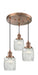 Innovations - 211/3-AC-G302 - Three Light Pendant - Franklin Restoration - Antique Copper
