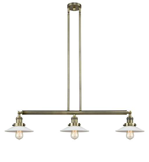 Innovations - 213-AB-G1 - Three Light Island Pendant - Franklin Restoration - Antique Brass