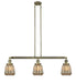 Innovations - 213-AB-G146 - Three Light Island Pendant - Franklin Restoration - Antique Brass