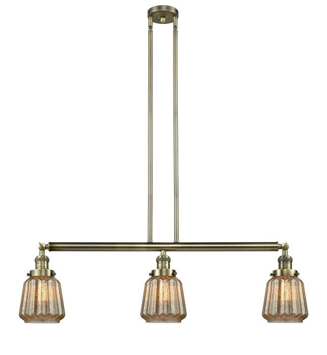 Innovations - 213-AB-G146-LED - LED Island Pendant - Franklin Restoration - Antique Brass