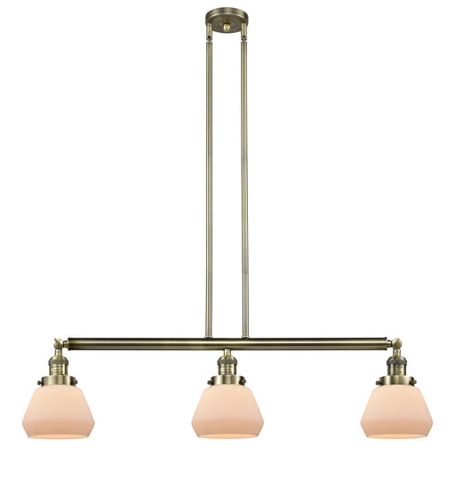 Innovations - 213-AB-G171 - Three Light Island Pendant - Franklin Restoration - Antique Brass