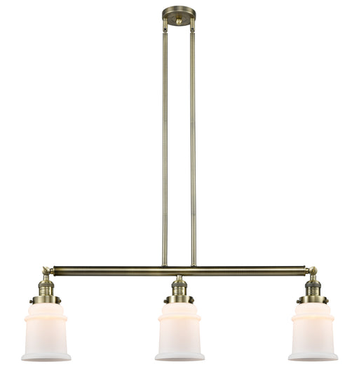 Innovations - 213-AB-G181 - Three Light Island Pendant - Franklin Restoration - Antique Brass