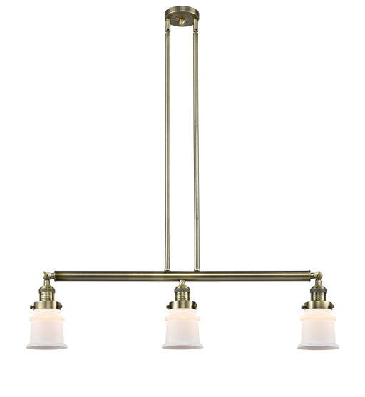 Innovations - 213-AB-G181S - Three Light Island Pendant - Franklin Restoration - Antique Brass