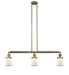 Innovations - 213-AB-G181S-LED - LED Island Pendant - Franklin Restoration - Antique Brass