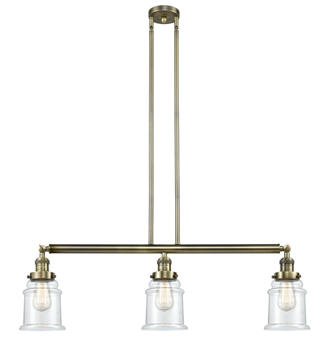 Innovations - 213-AB-G182-LED - LED Island Pendant - Franklin Restoration - Antique Brass