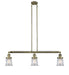 Innovations - 213-AB-G182S-LED - LED Island Pendant - Franklin Restoration - Antique Brass