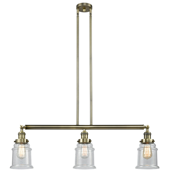 Innovations - 213-AB-G184-LED - LED Island Pendant - Franklin Restoration - Antique Brass