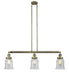 Innovations - 213-AB-G184-LED - LED Island Pendant - Franklin Restoration - Antique Brass