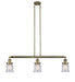 Innovations - 213-AB-G184S-LED - LED Island Pendant - Franklin Restoration - Antique Brass