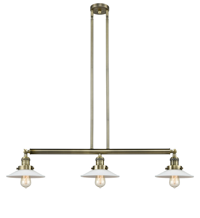 Innovations - 213-AB-G1-LED - LED Island Pendant - Franklin Restoration - Antique Brass