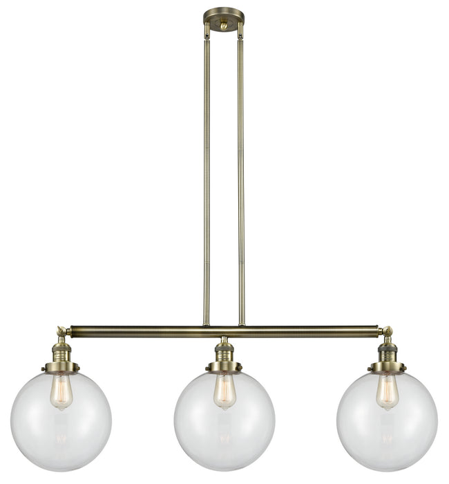 Innovations - 213-AB-G202-10-LED - LED Island Pendant - Franklin Restoration - Antique Brass