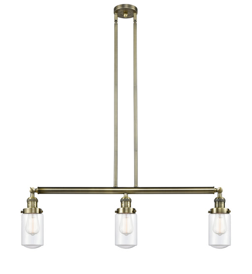 Innovations - 213-AB-G312-LED - LED Island Pendant - Franklin Restoration - Antique Brass