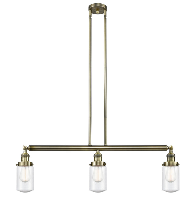 Innovations - 213-AB-G314-LED - LED Island Pendant - Franklin Restoration - Antique Brass