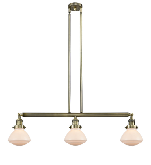 Innovations - 213-AB-G321-LED - LED Island Pendant - Franklin Restoration - Antique Brass
