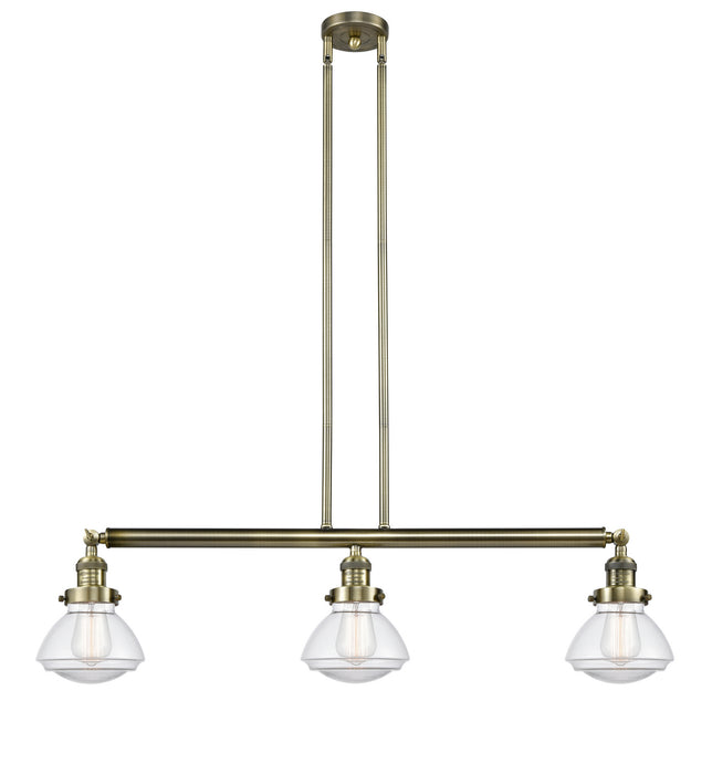 Innovations - 213-AB-G322-LED - LED Island Pendant - Franklin Restoration - Antique Brass