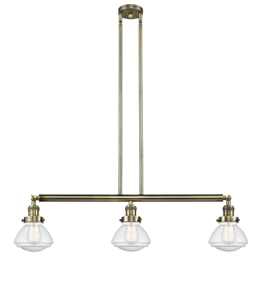 Innovations - 213-AB-G324-LED - LED Island Pendant - Franklin Restoration - Antique Brass