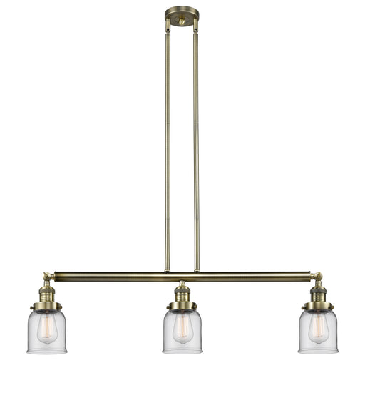 Innovations - 213-AB-G52 - Three Light Island Pendant - Franklin Restoration - Antique Brass