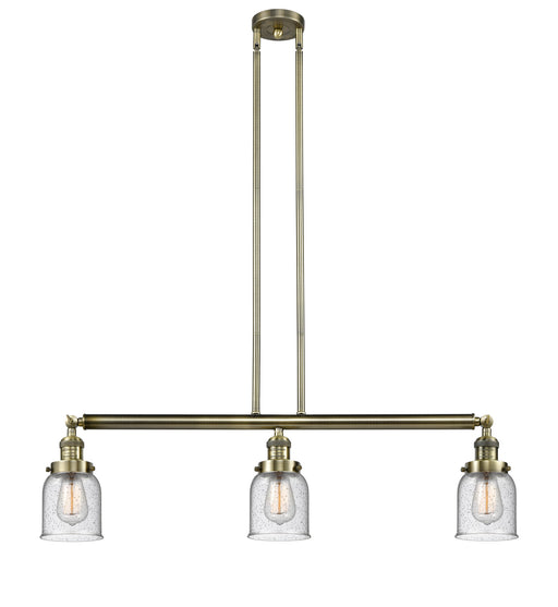 Innovations - 213-AB-G54 - Three Light Island Pendant - Franklin Restoration - Antique Brass