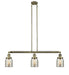 Innovations - 213-AB-G58 - Three Light Island Pendant - Franklin Restoration - Antique Brass