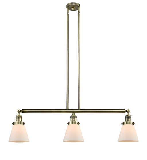 Innovations - 213-AB-G61 - Three Light Island Pendant - Franklin Restoration - Antique Brass