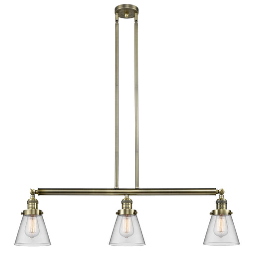 Innovations - 213-AB-G62 - Three Light Island Pendant - Franklin Restoration - Antique Brass