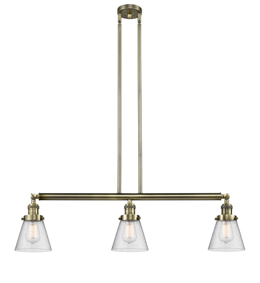 Innovations - 213-AB-G64 - Three Light Island Pendant - Franklin Restoration - Antique Brass