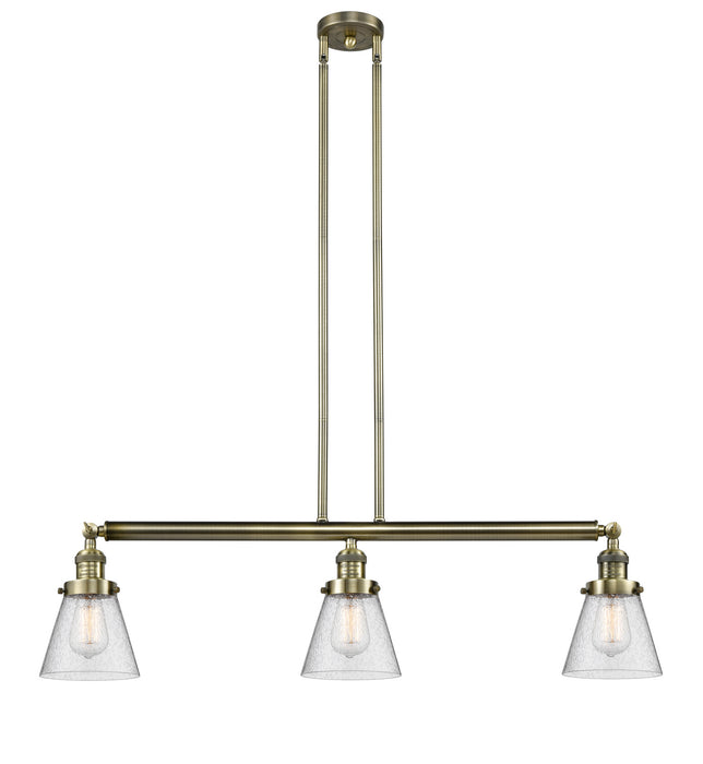 Innovations - 213-AB-G64-LED - LED Island Pendant - Franklin Restoration - Antique Brass