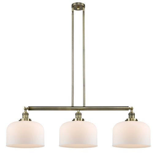 Innovations - 213-AB-G71-L - Three Light Island Pendant - Franklin Restoration - Antique Brass