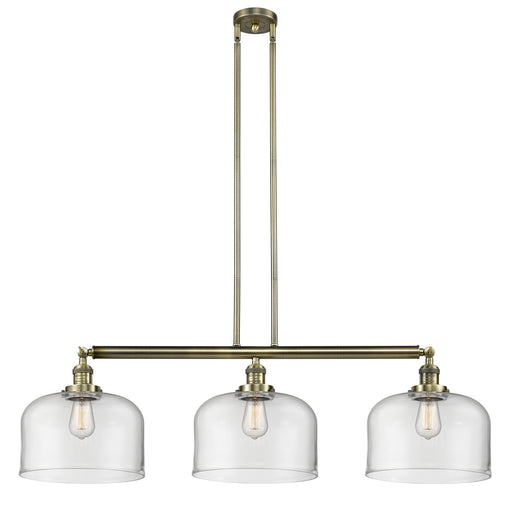 Innovations - 213-AB-G72-L - Three Light Island Pendant - Franklin Restoration - Antique Brass