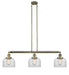 Innovations - 213-AB-G72-LED - LED Island Pendant - Franklin Restoration - Antique Brass