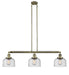 Innovations - 213-AB-G74-LED - LED Island Pendant - Franklin Restoration - Antique Brass