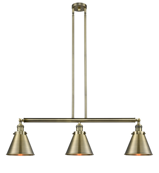 Innovations - 213-AB-M13-AB - Three Light Island Pendant - Franklin Restoration - Antique Brass