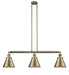 Innovations - 213-AB-M13-AB-LED - LED Island Pendant - Franklin Restoration - Antique Brass