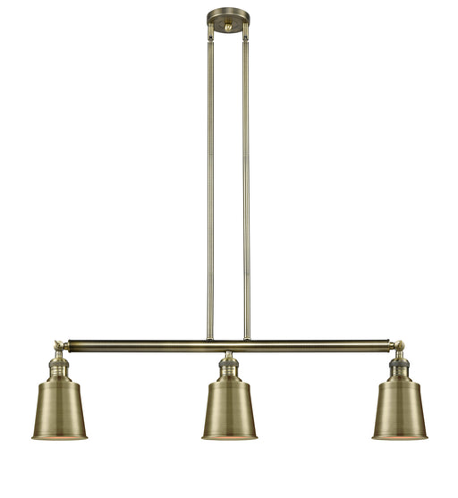 Innovations - 213-AB-M9-AB - Three Light Island Pendant - Franklin Restoration - Antique Brass